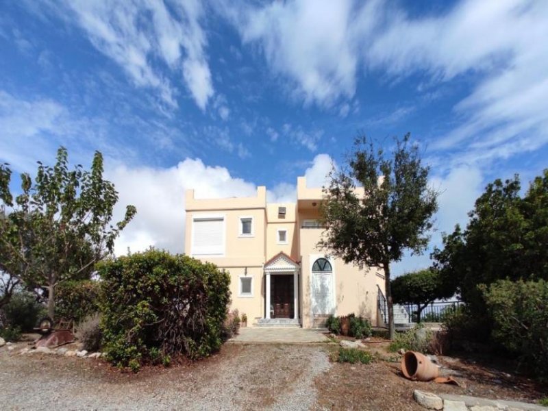 Atsipopoulo Kreta, Atsipopoulo: Schöne geräumige Villa mit Meerblick und Bergblick zu verkaufen Haus kaufen